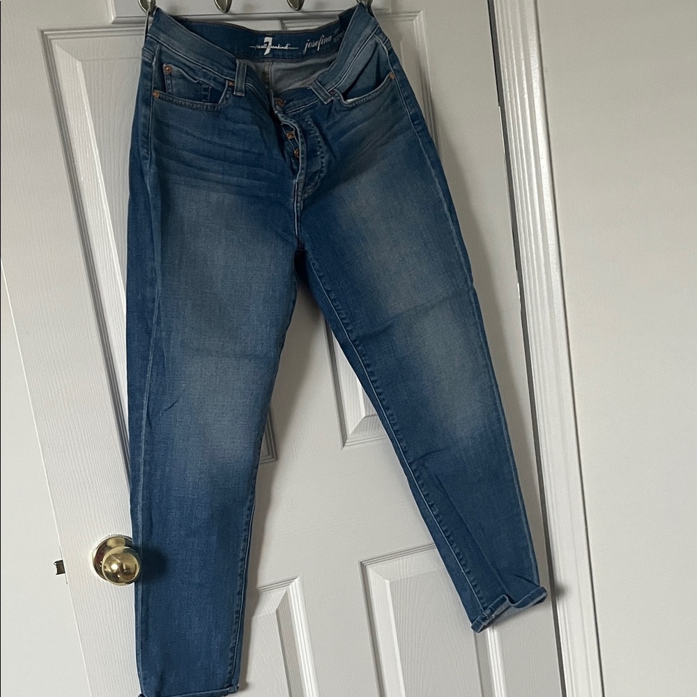 Women's Blue Skinny Jeans - For all of Mankind